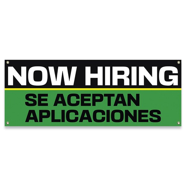 Signmission Now Hiring Se Aceptan Aplicaciones Banner Concession Stand Food Truck Single Sided B-30115 - main
